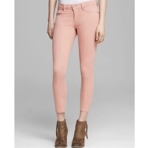 Paige Verdugo Ankle Denim Jeans 28 Rose Pink Stretch Mid Rise